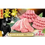 牛肉 サーロイン 佐賀牛 プレミアムセット 3種