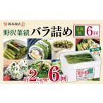 加工品等 漬物 定期便6回 岡本商店の野沢菜漬バラ詰め 約2kg