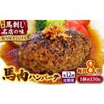 馬肉 全12回定期便 熊本 馬肉ハンバーグ 8個