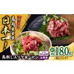 馬肉 全12回定期便 熊本 馬刺し ユッケ食べ比べ