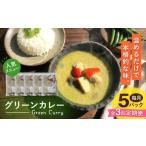 惣菜 レトルト 冷凍 全3回定期便 グリーンカレー 約180g×5…