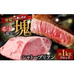 牛肉 ヒレ 博多和牛 シャトーブリアン ブロック 1kg