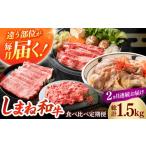 牛肉 ロース 全2回定期便 しまね和牛 おかず格上げコース