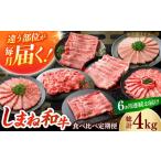 牛肉 すき焼き 全6回定期便 しまね和牛プレミアセット