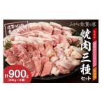 牛肉 焼肉 バーベキュー 佐賀の恵み 三種焼肉セット