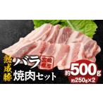 豚肉 バラ 産熟成豚 バラ焼肉セット 約250g×2個
