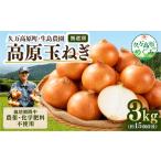 野菜類 玉ねぎ 高原育ち 3kg