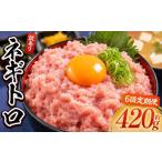 マグロ 定期便6回 ネギトロ 月1回 420g