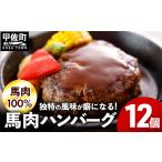 ふるさと納税 肉 ハンバーグ 熊本県 甲佐町 令和8年9月配送 馬肉100％ 馬肉ハンバーグ 150g×12個 価格改定 令和8年9月配送