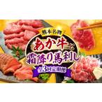 牛肉 全3回定期便 熊本名産 あか牛と霜降り馬刺し