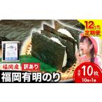肉 12ヶ月定期便 有明海苔 全型 10枚