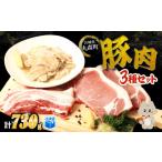 豚肉 ロース 古今東北 大槻ファーム 豚肉3種セット 計730g