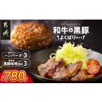 牛肉 ハンバーグ 和牛入りハンバーグ&amp;黒豚味噌漬けセッ…
