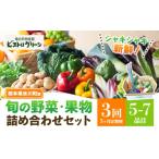 セット 詰合せ 3ヶ月定期便 旬の野菜 果物詰め合わせセット