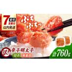 魚貝類 明太子 訳あり 辛子明太子 無着色 切子 760g