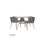 家具 テーブル LUCIAN アルミテーブルガーデン3点セット