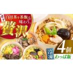 惣菜 レトルト 冷凍 白川茶香る わっぱ飯 4種セット