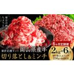 牛肉 セット 6ヶ月定期便 切り落とし ミンチ