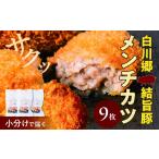 豚肉 白川郷 結旨豚 メンチカツ 9枚入り