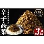 加工品等 漬物 a568-C 3回定期便 九州産辛子高菜 計3kg