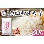 米 きぬむすめ 白米 産米 20kg