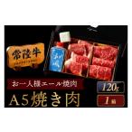牛肉 モモ 常陸牛 焼肉 お一人様エール 120g×1箱