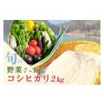 コシヒカリ2kg 旬の野菜セット 12回