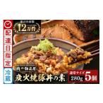 肉 焼豚 焼豚丼の素 炭火焼豚丼の素 5食