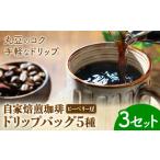 自家焙煎 珈琲豆 ピーベリー豆 ドリップバッグ 5種