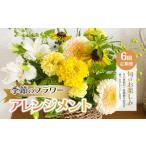 花 定期便6回 季節のフラワーアレンジメント