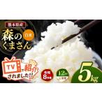 米 定期便 12回 R8年産 白米 森のくまさん 5kg