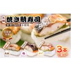 ふるさと納税 寿司 福井県 坂井市  先行予約 大人気 元祖焼き鯖寿司3本セット 「元祖焼き鯖寿司」「梅焼き鯖寿司」「ゆず塩焼き鯖寿司」 〜家族が喜ぶ手土産〜…