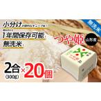 ふるさと納税 無洗米 山形県 山形市 山形産 無洗米キューブ米つや姫300g×20個 FY25-897 ブランド米 山形県 山形市 小分け 1年保存 備蓄