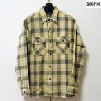 シュガーケーン　ネルシャツ　Sugar Cane FICTION ROMANS　ツイルチェック長袖ワークシャツ【SC29158】グリーン