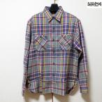 2024年秋冬新作！　シュガーケーン　ネルシャツ　Sugar Cane　ツイルチェック長袖ワークシャツ【SC29363】グレー