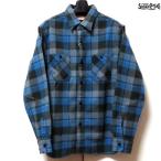 2025年秋冬新作！　シュガーケーン　ネルシャツ　Sugar Cane　ツイルチェック長袖ワークシャツ【SC29558】ブルー