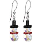 【並行輸入品】Handcrafted Snowman Earrings Created with Crystals　