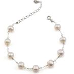 JFUMES925純銀真珠ブレスレ...