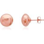 ショッピングfk07 【並行輸入品】14K ローズゴールド ボタンボール スタッドピアス　