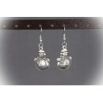 ショッピングsnowman 【並行輸入品】Silver Snowman Frosty Christmas Holiday Dangle Earrings For Women Se