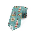 【並行輸入品】Lunarable Necktie, Sailing Theme Ship Boat, Dress Tie, 3.7