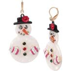 ショッピングsnowman 【並行輸入品】Snowman Drop Earrings　