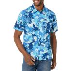 ショッピングLRG 【並行輸入品】LRG Men's Lifted Research Group Short Sleeve Woven Button Up Shi