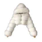 ショッピングLuxury 【並行輸入品】Luxury Women's Faux Fur Coat Furry Jacket Short Trench Plush Coa