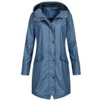 NaRHbrg Women Rain Jacket Waterproof Trench Coat Active Outdoor  並行輸入品