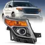 SOCKIR プロジェクターヘッドライトアセンブリ 電球付き 2011 2015 フォード エクスプローラー OEスタイル ヘッド 並行輸入品