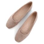 ショッピングsailing 【並行輸入品】SAILING LU Khaki Flats for Women Comfortable Wide Width Square T