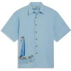 ショッピングsailing 【並行輸入品】Bamboo Cay Men's Sailing The Good Life Embroidered Button Up Cam