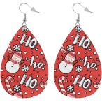 ショッピングsnowman 【並行輸入品】ZFRXIGN Christmas Snowman Teardrop Earrings for Women Xmas Pink Girl