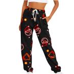 [ параллель импортные товары ]Mens Shorts Casual Fall 2023 Women's Christmas Pants Printed Dra